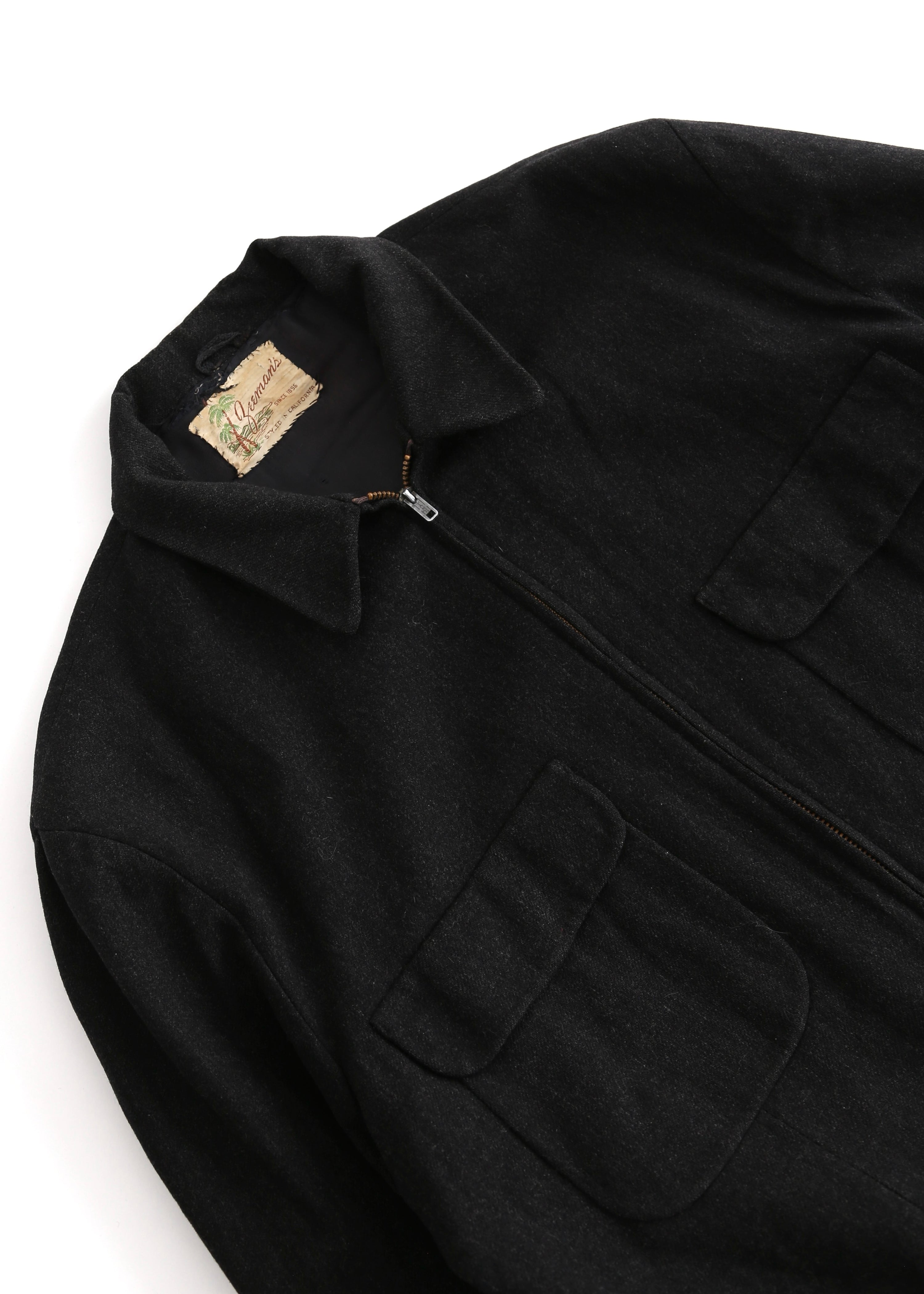 50’S BLACK WOOL RICKY JACKET