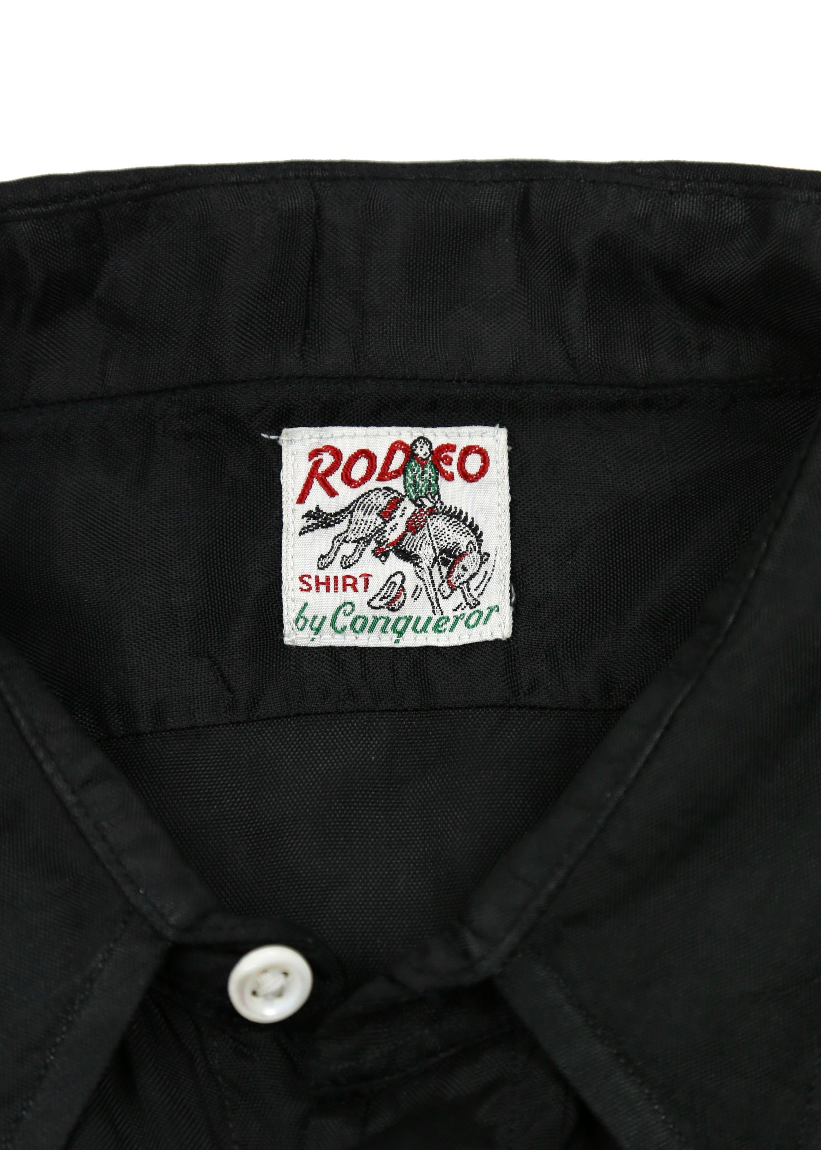 30’s Black Satin Rodeo Shirt