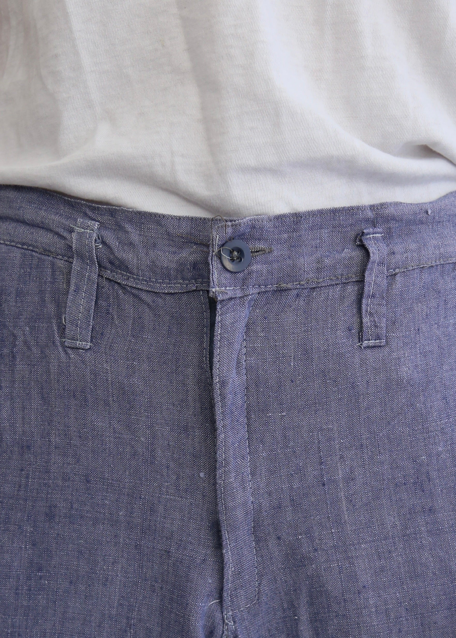 50’S FRENCH NAVY LINEN TROUSER