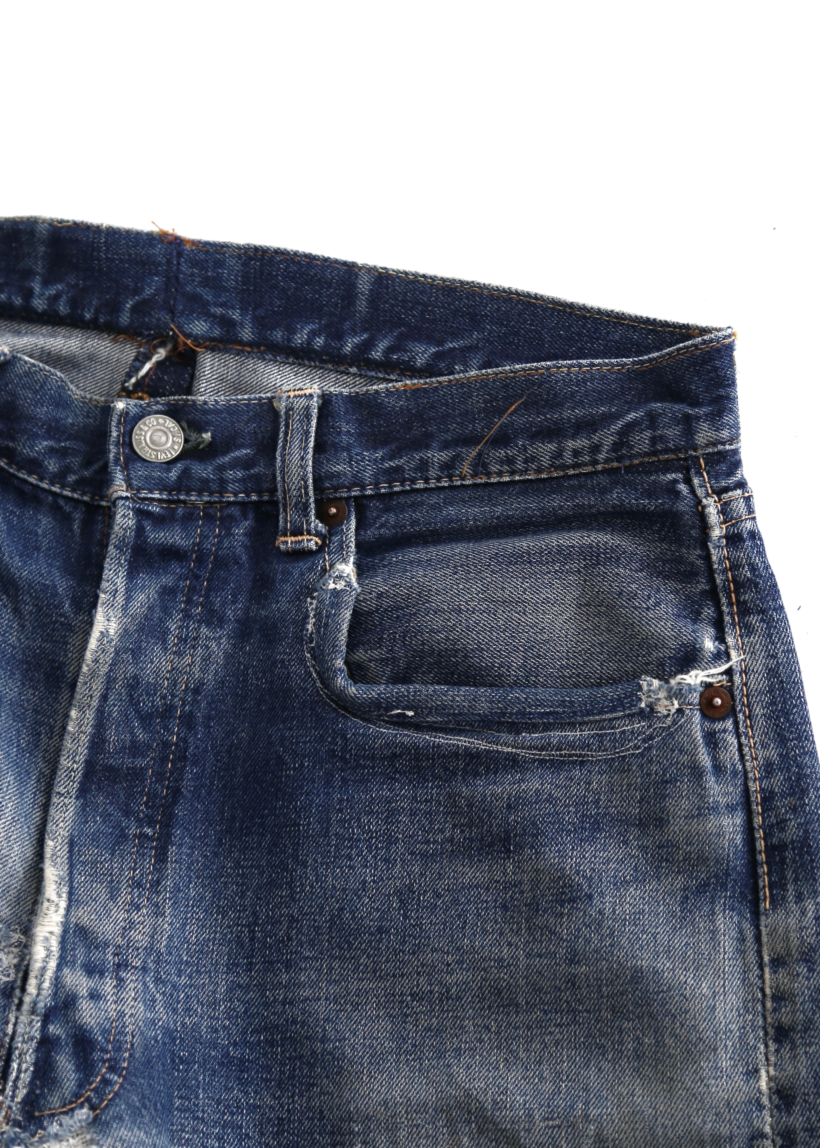 EARLY 60’S BIG E HIDDEN RIVET LEVIS 501 DENIM JEANS