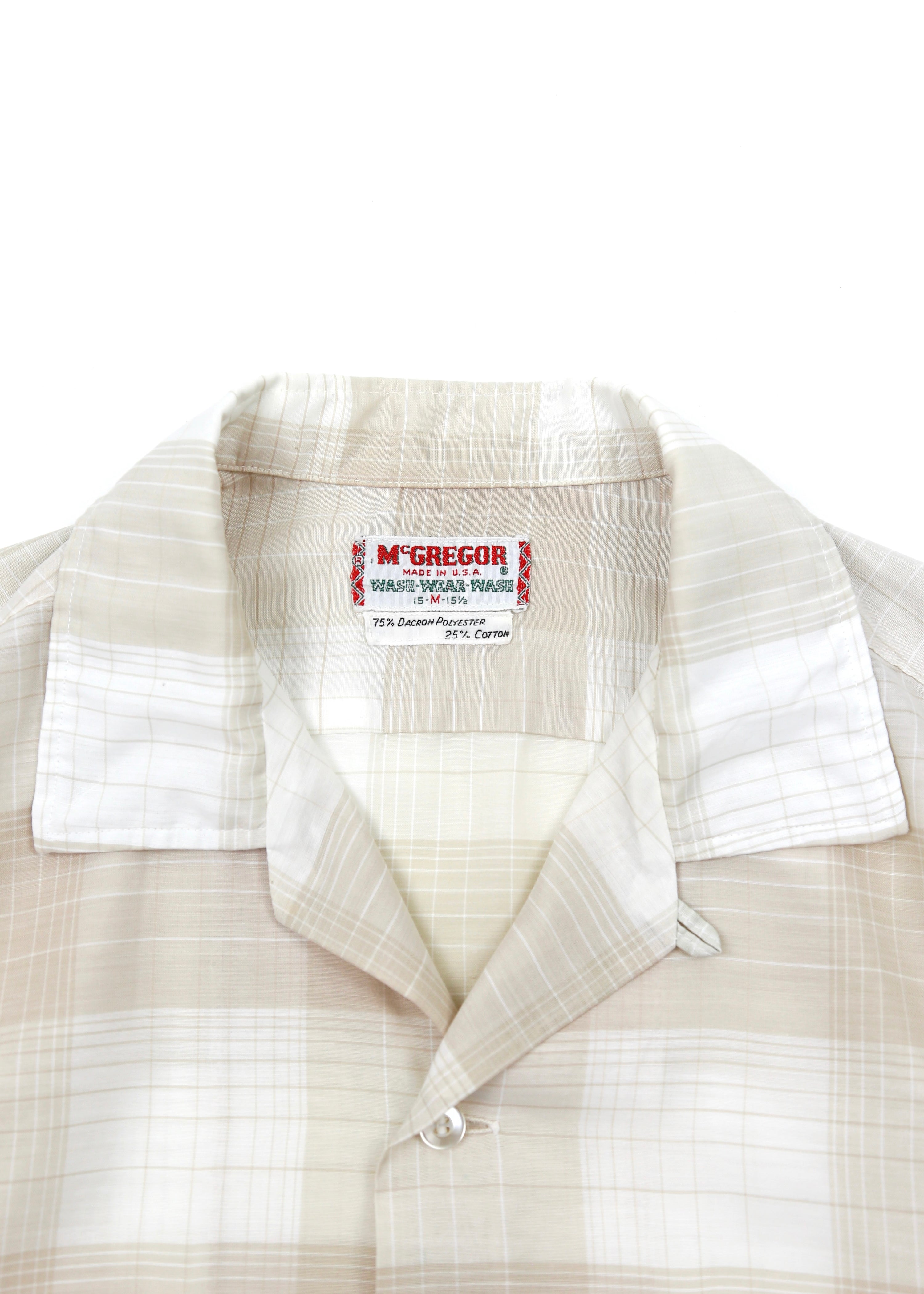 60’s Plaid McGregor Loop Collar Shirt