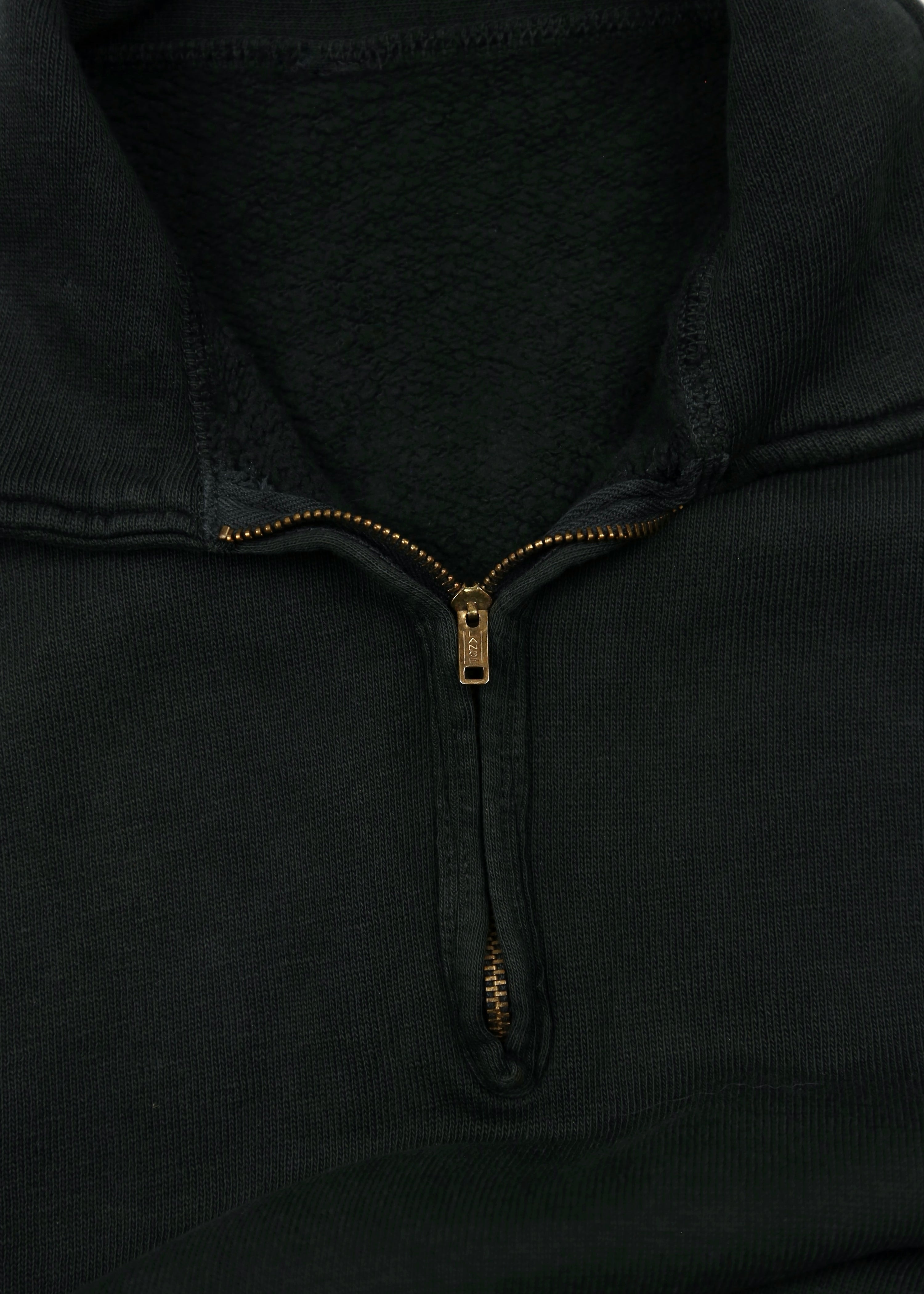 50’s Faded Black Quarter Zip Sweatshirt