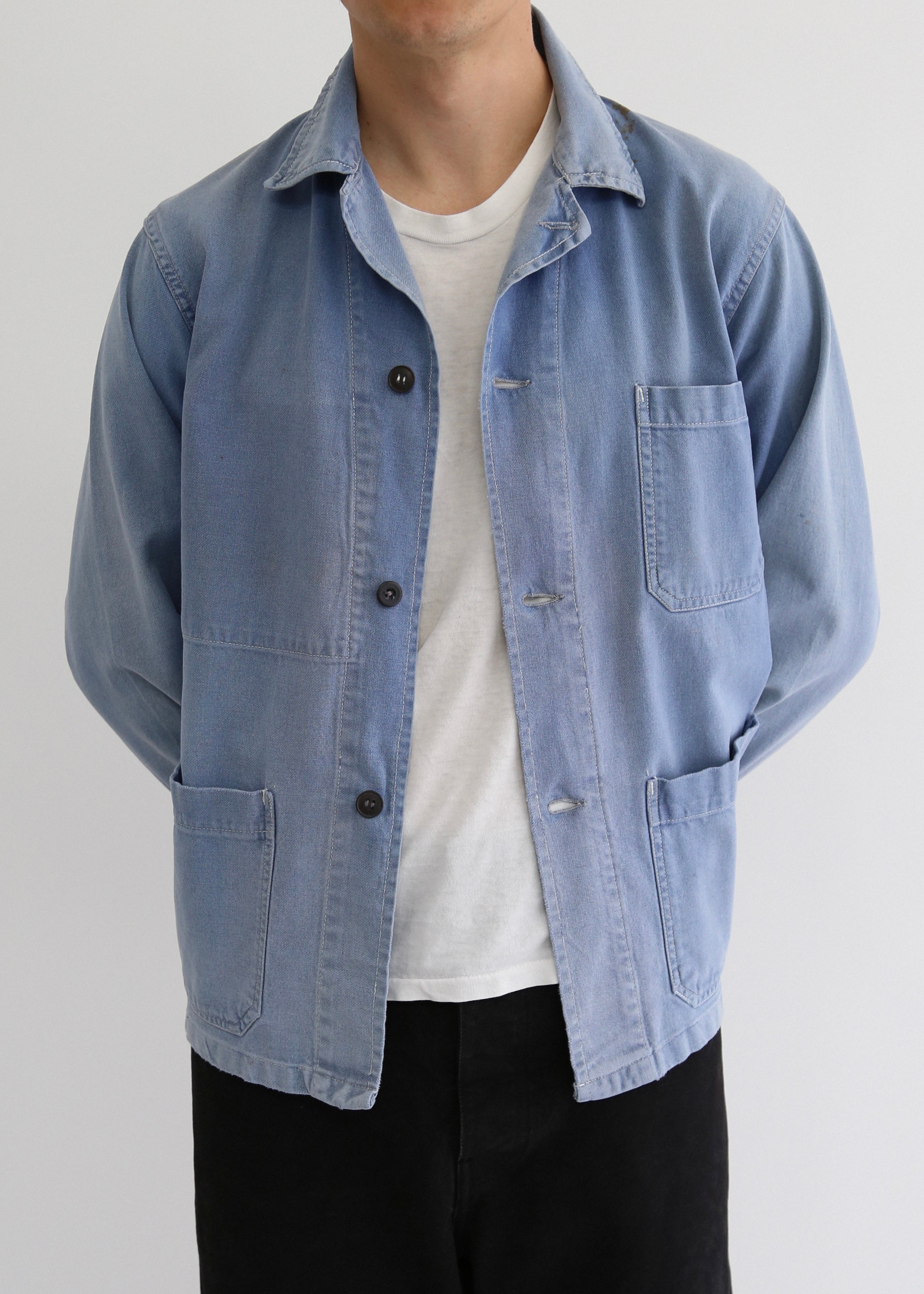 60’S FRENCH SUN FADED CHORE JACKET