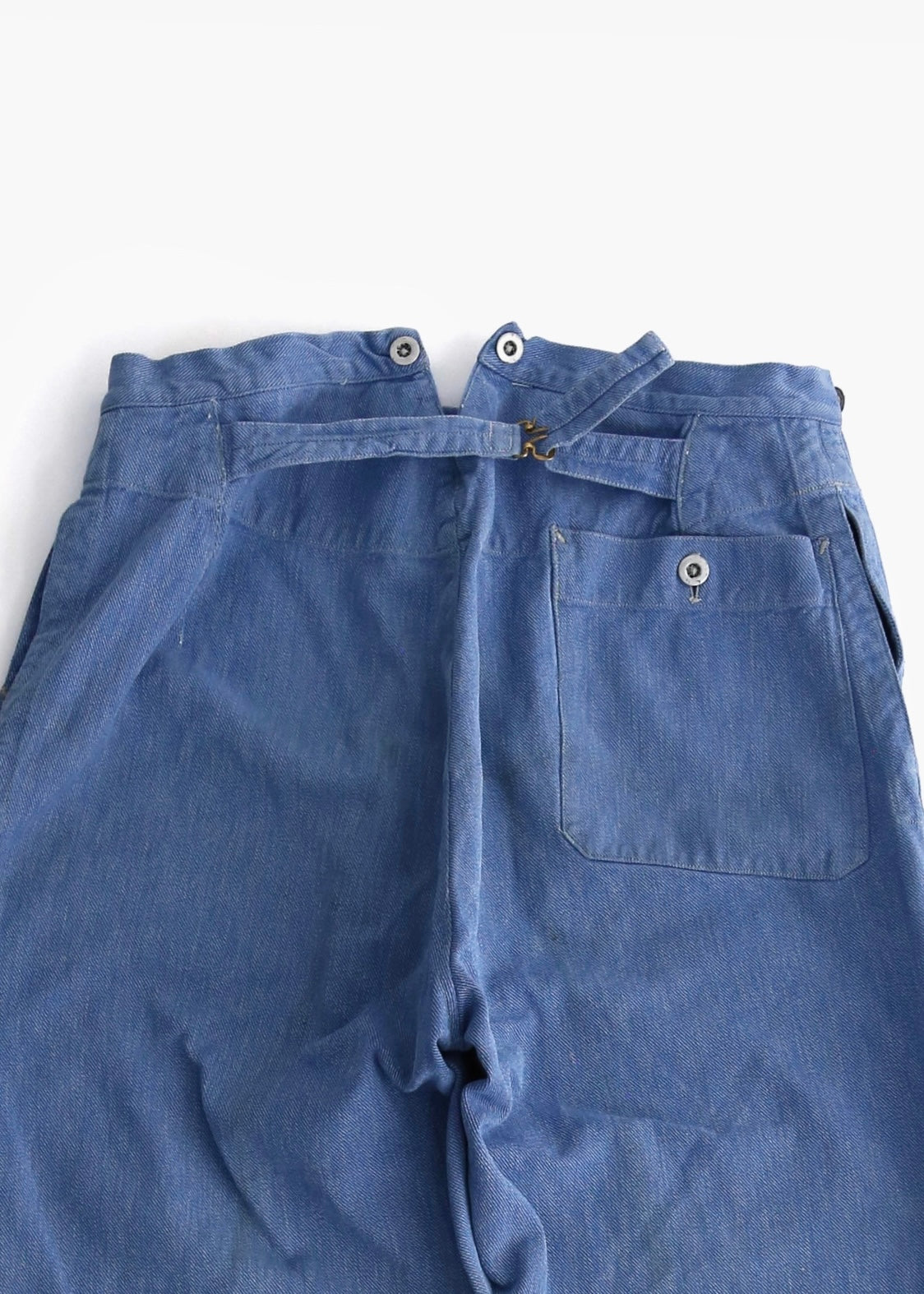 40’S SWISS MILITARY BUCKLE BACK TROUSER