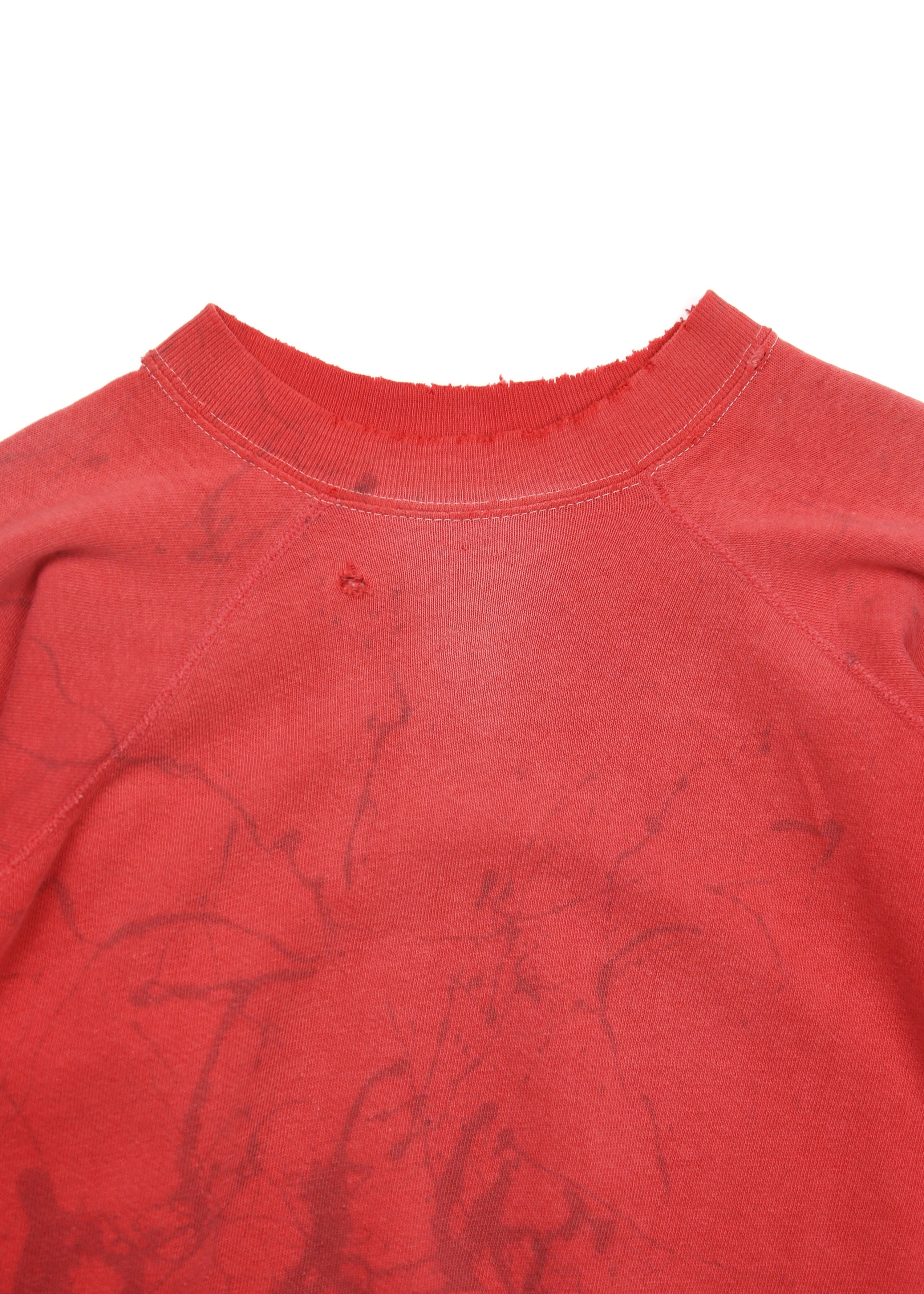 60’s Faded Red Distressed Sweatshirt