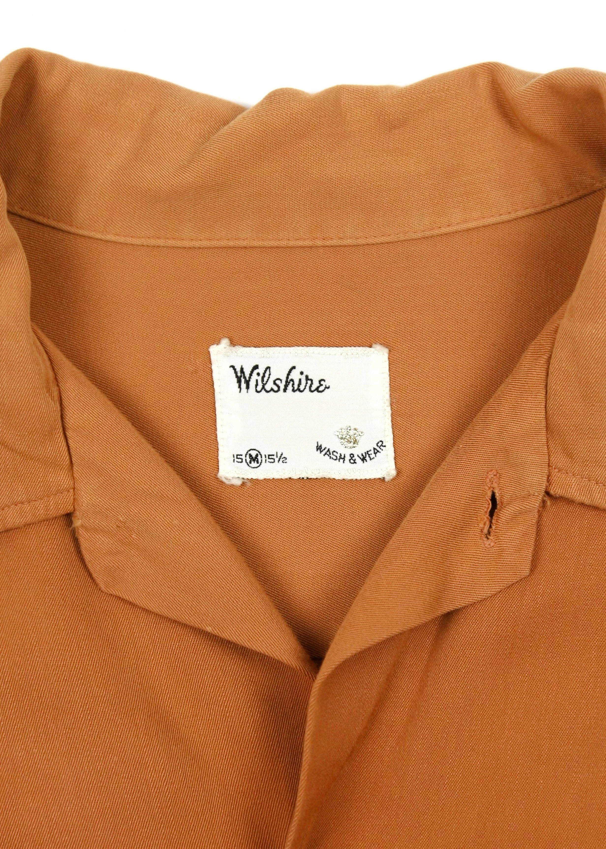 50’s Burnt Orange Gabardine Shirt