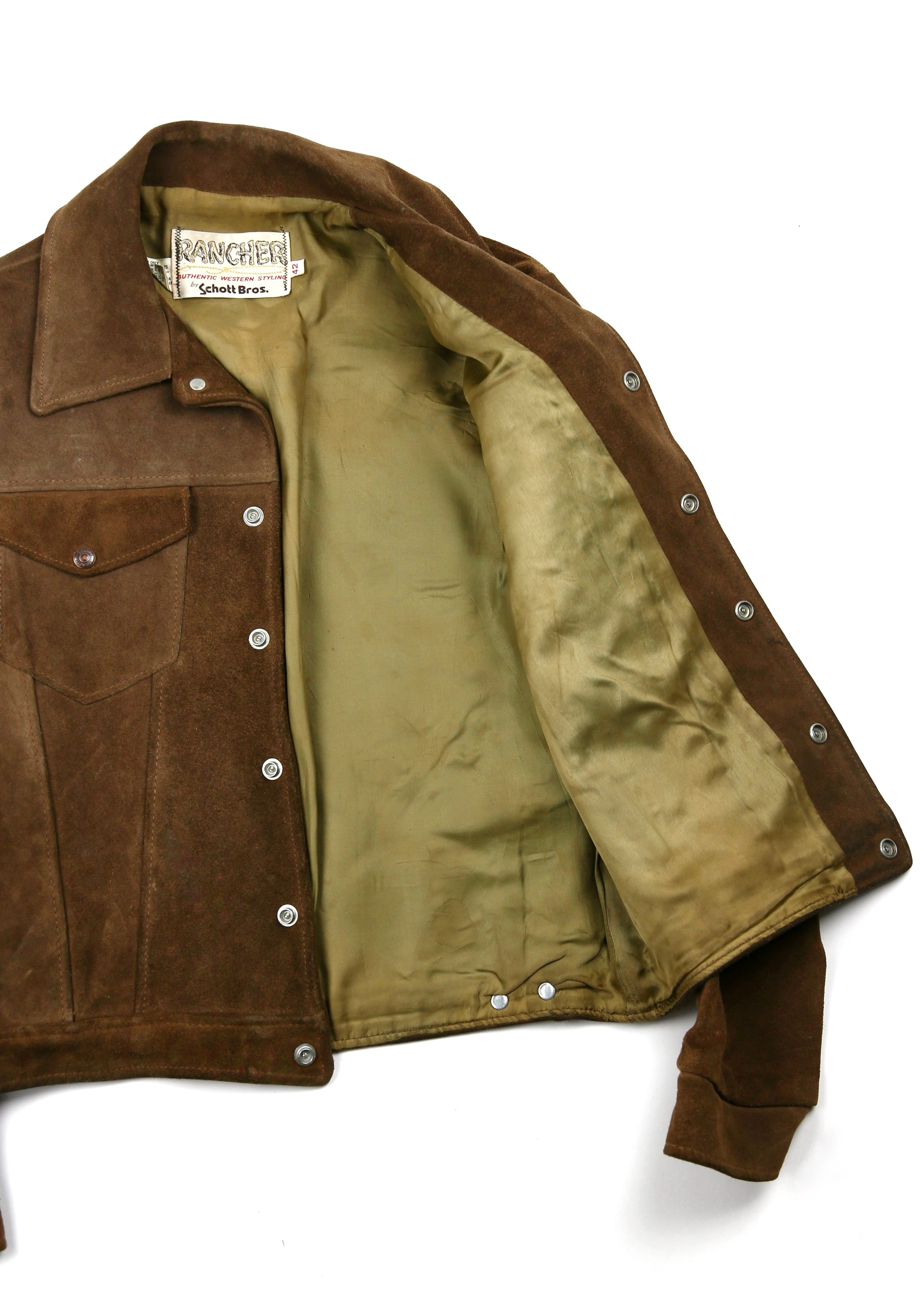 70’s Schott Rancher Suede Trucker Jacket