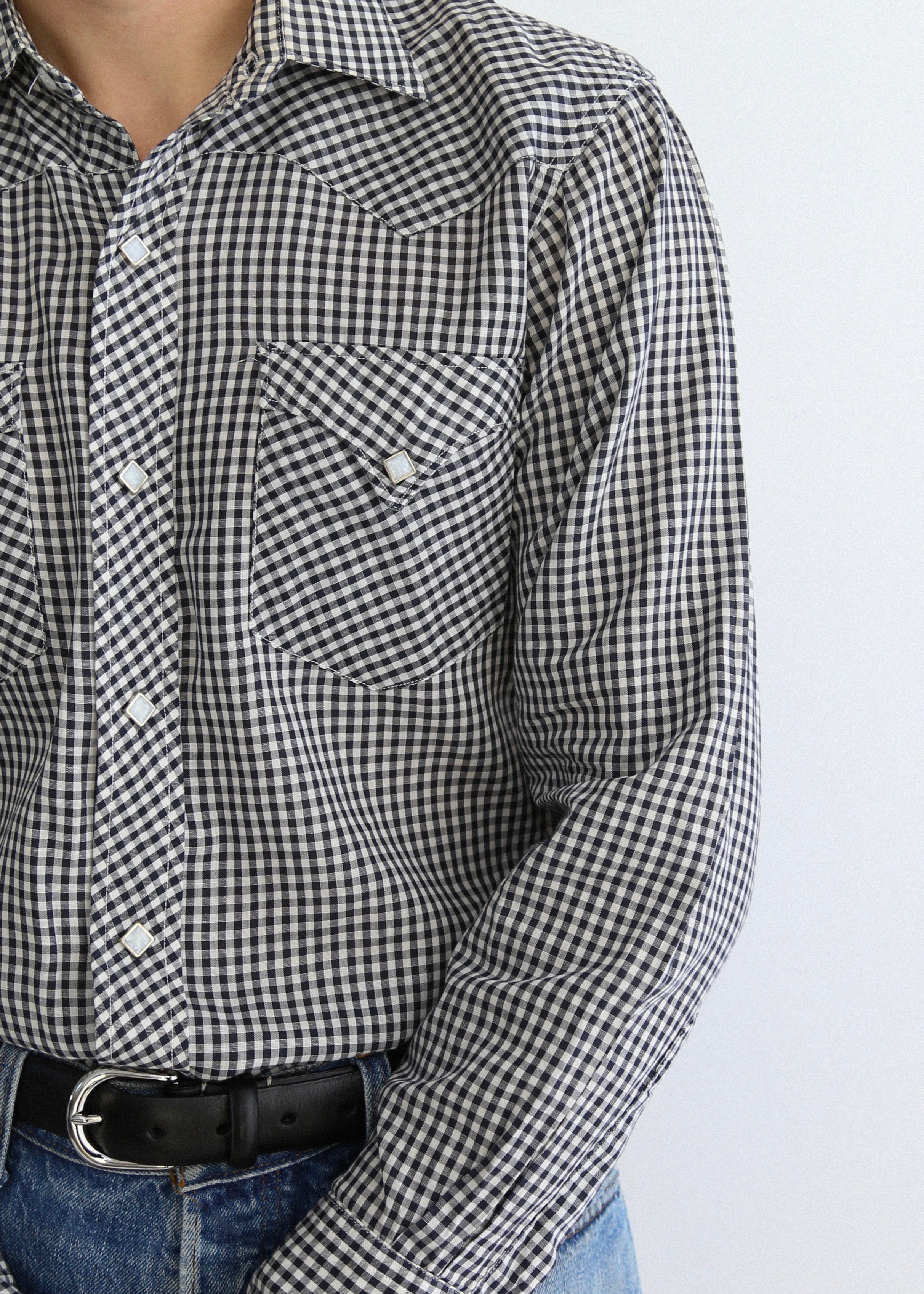 50’s Gingham H BAR C Western Shirt