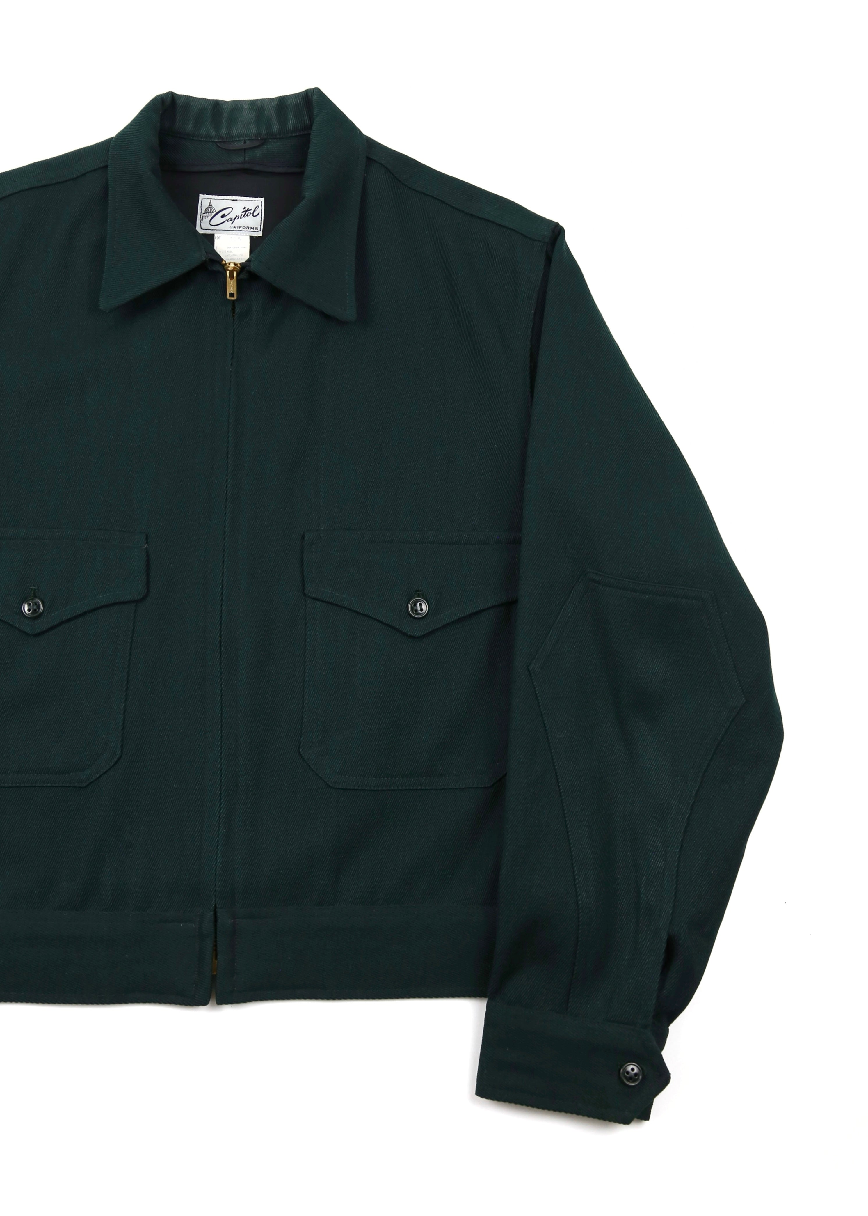 60’s Emerald Green Two Pocket Work Jacket