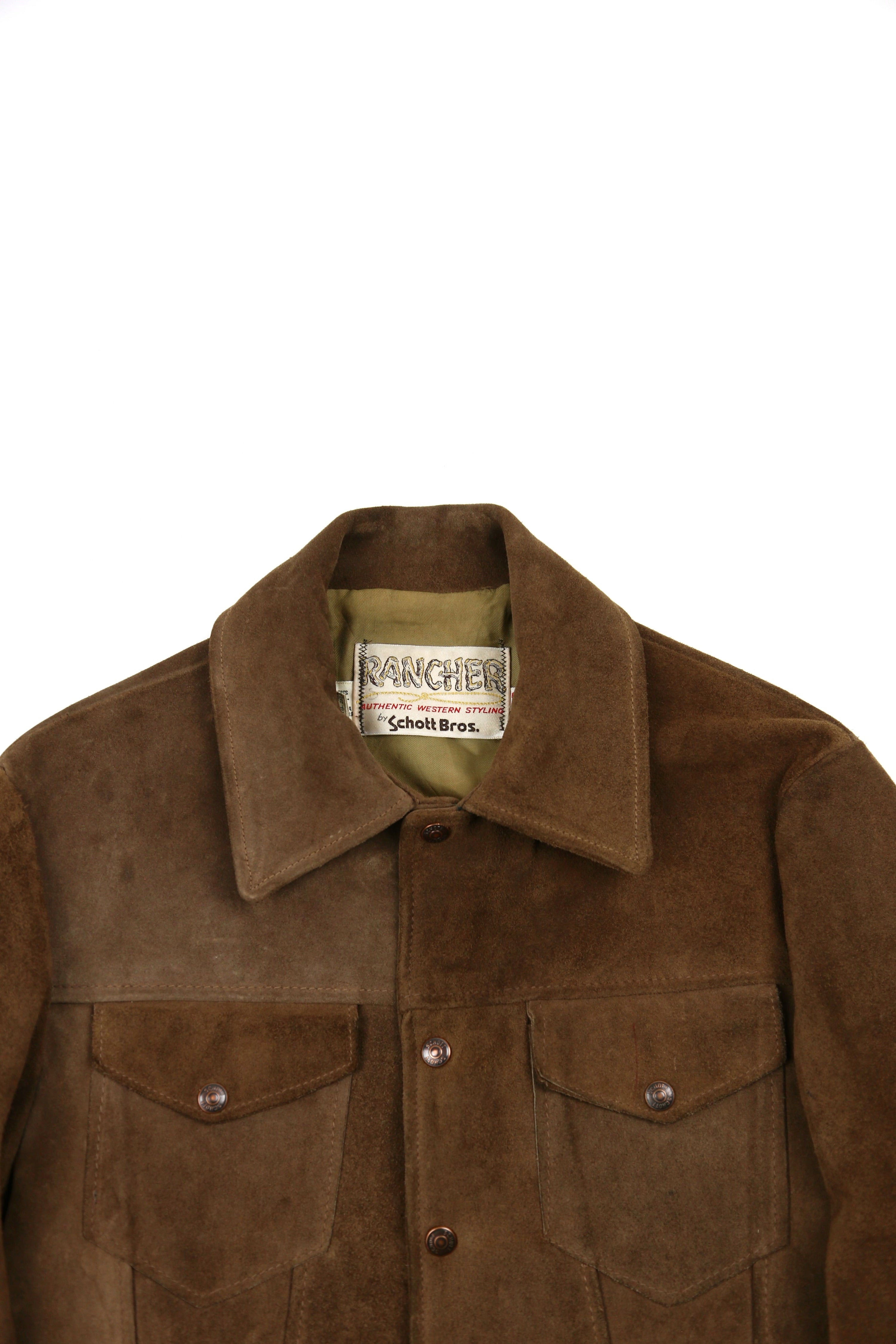 70’s Schott Rancher Suede Trucker Jacket