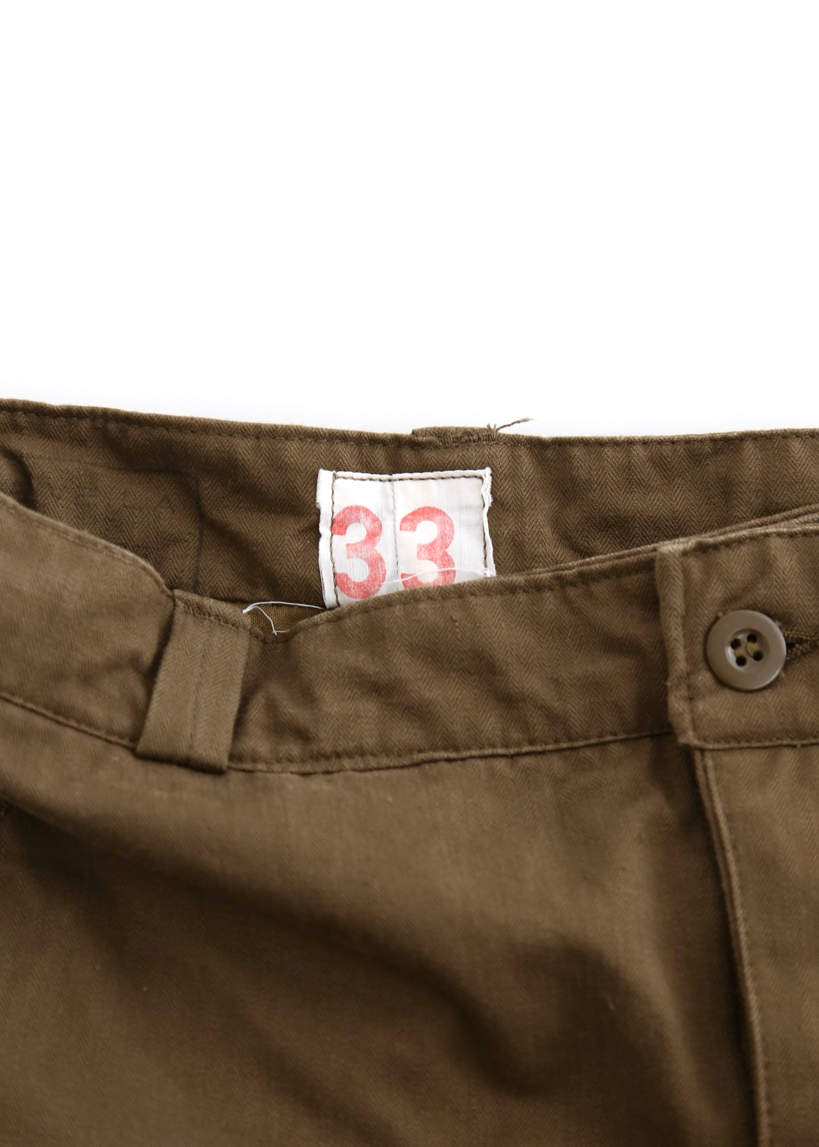 50’S FRENCH ARMY HBT M47 TROUSER