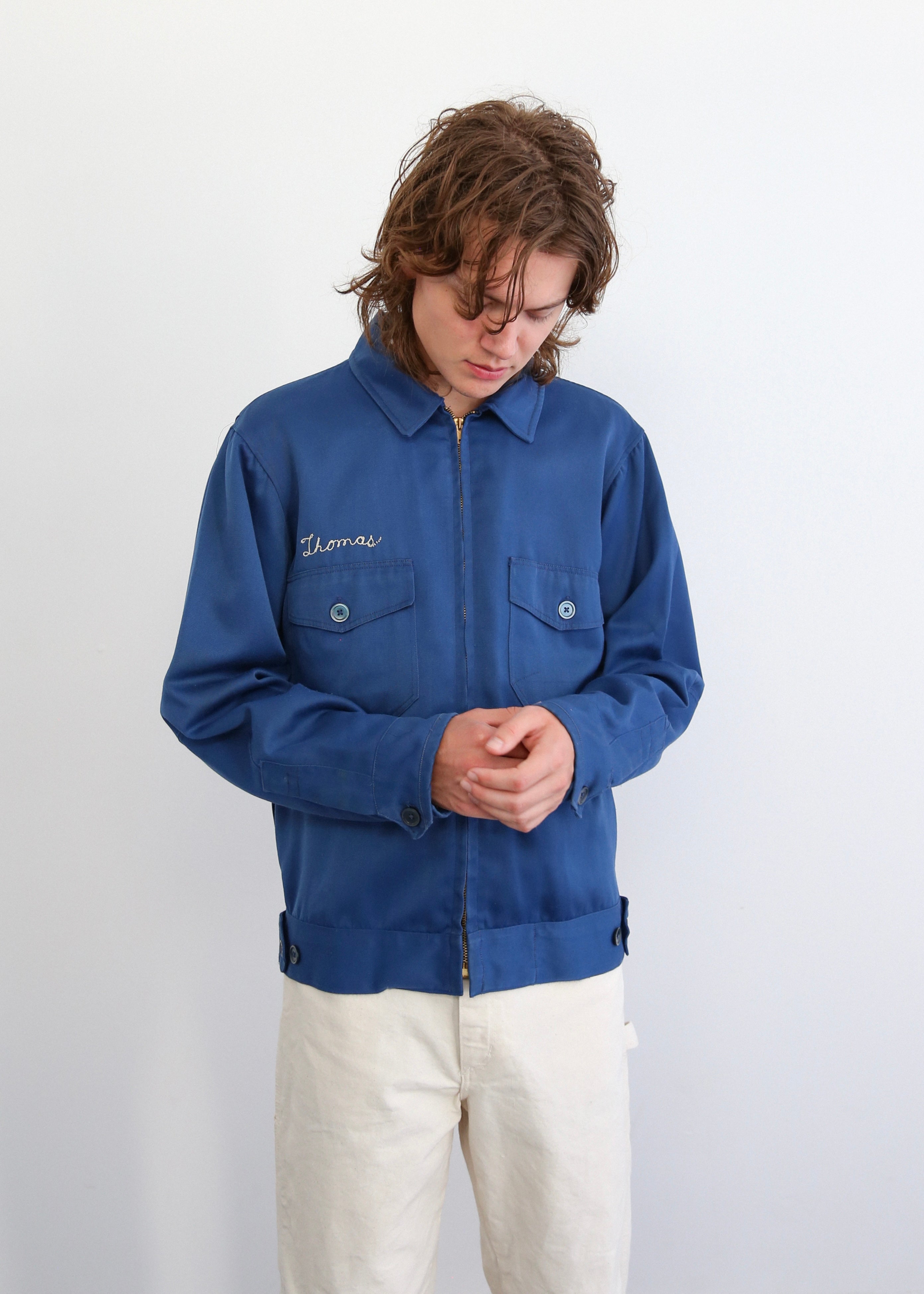 60’s Royal Blue Two Pocket Work Jacket