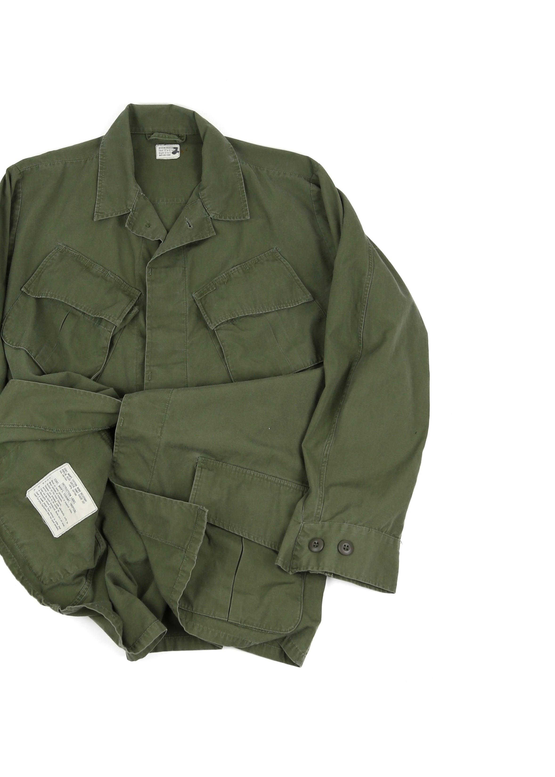 60’s Deadstock POPLIN US ARMY SLANT POCKET JACKET