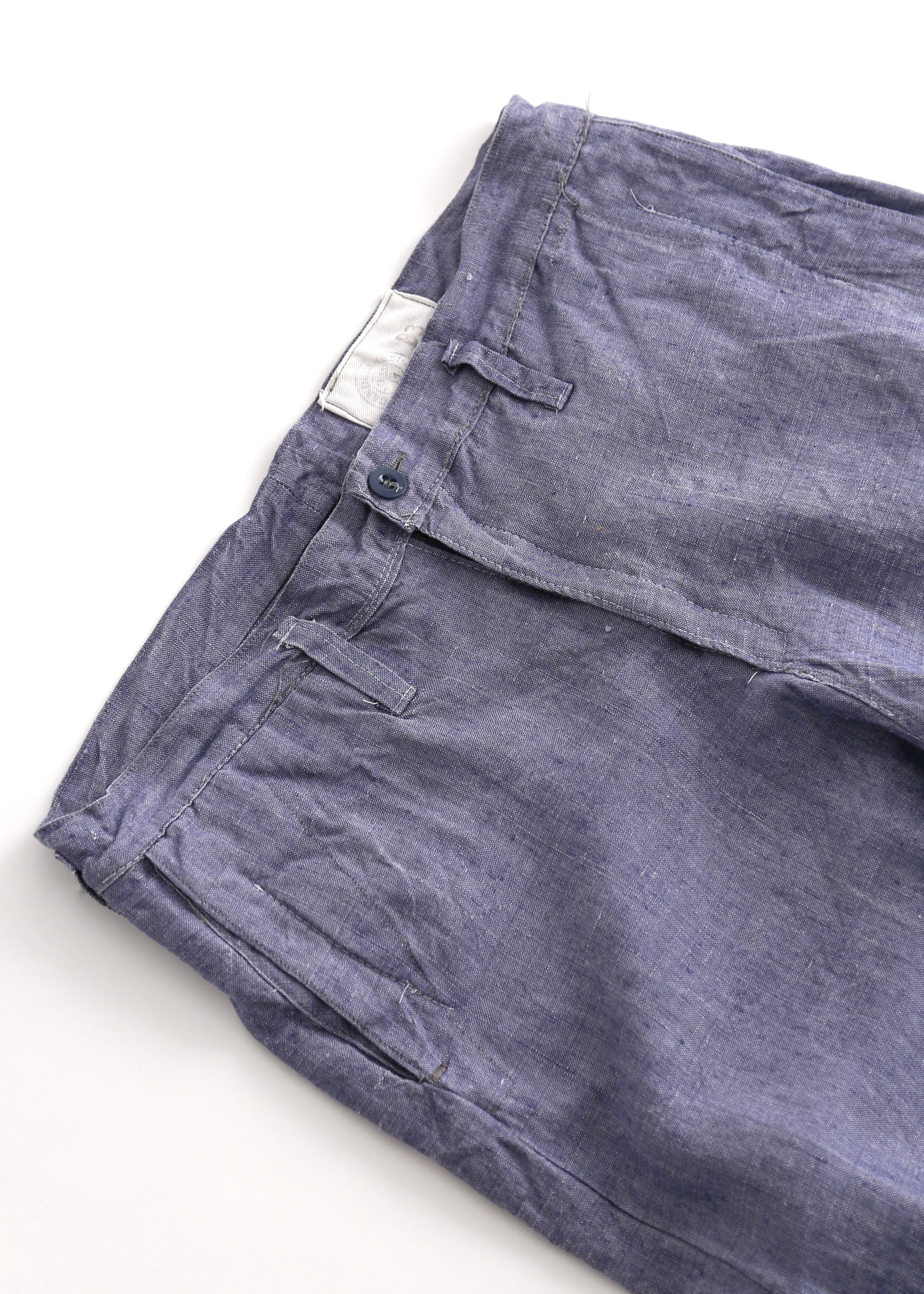 50’S FRENCH NAVY LINEN TROUSER