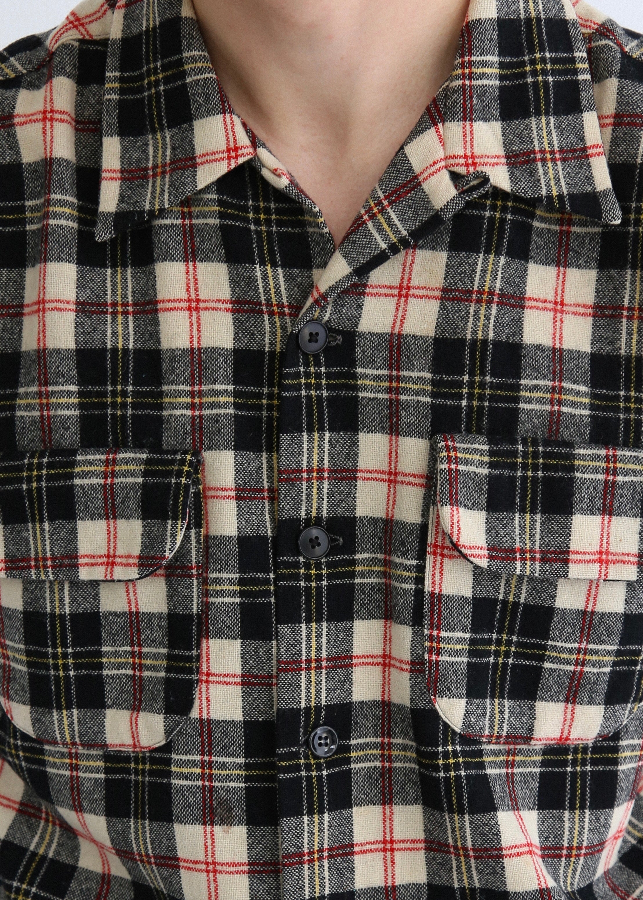 50’s Plaid Loop Collar Shirt