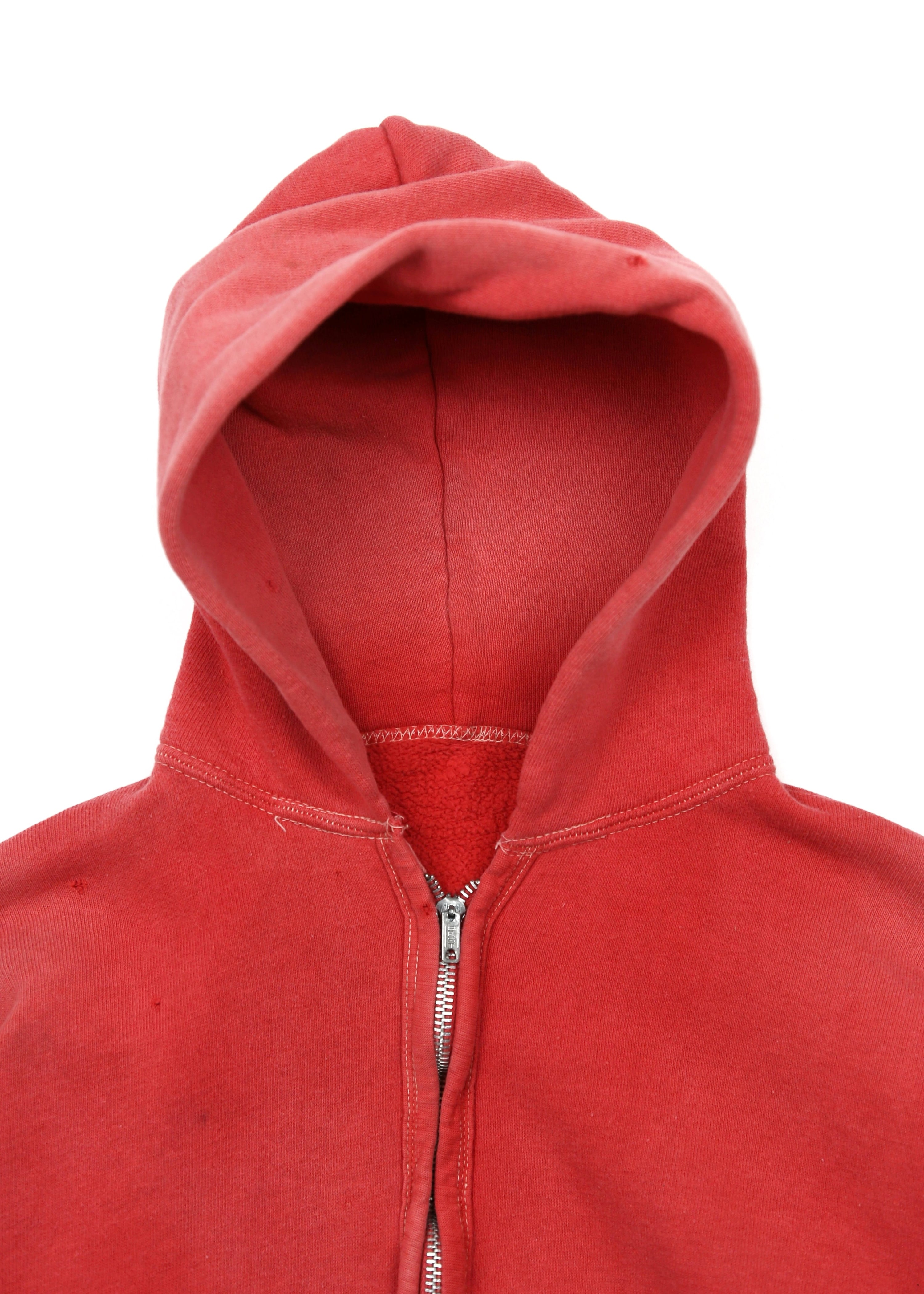 60’s Faded Red Distressed Hoodie