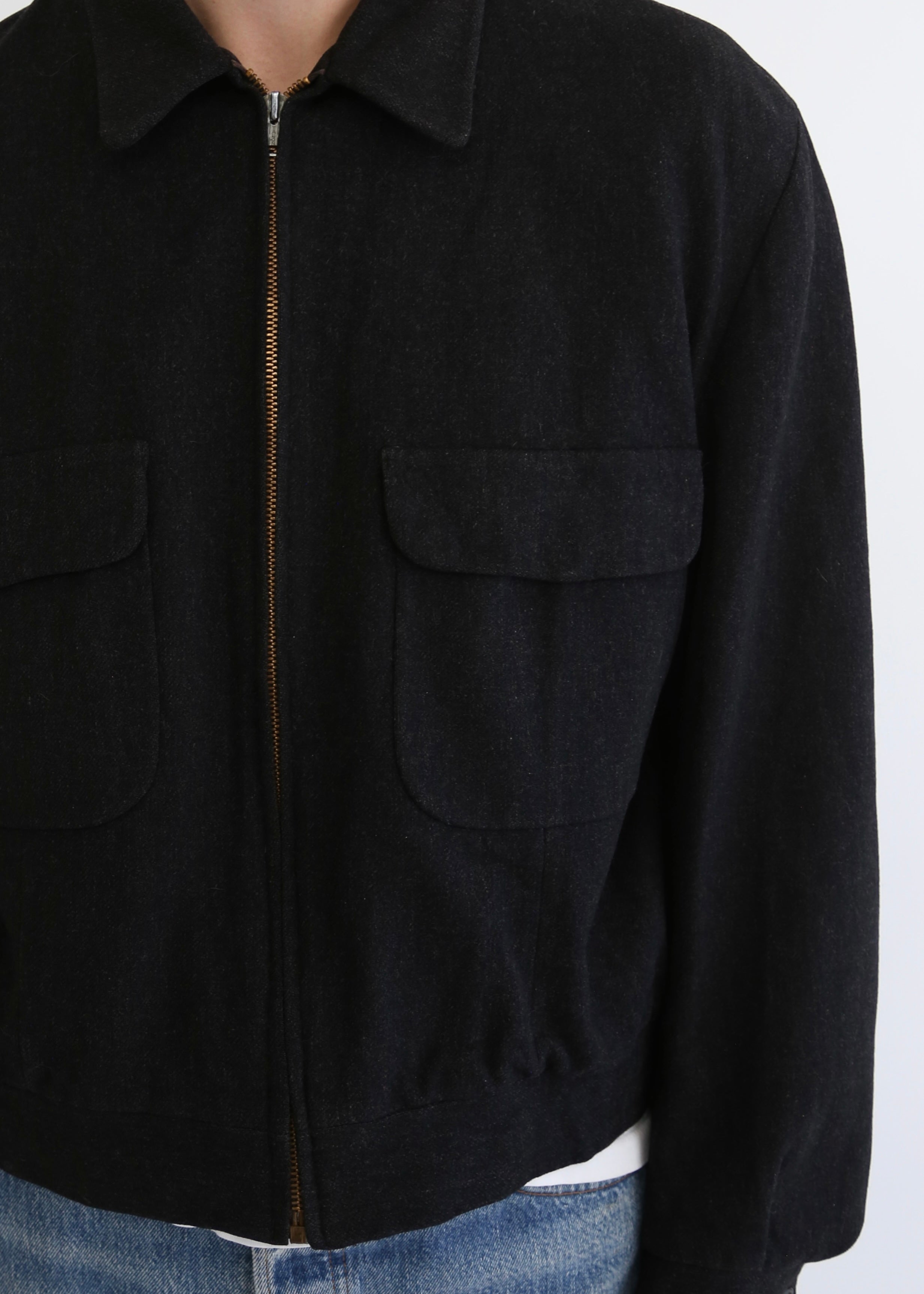 50’S BLACK WOOL RICKY JACKET