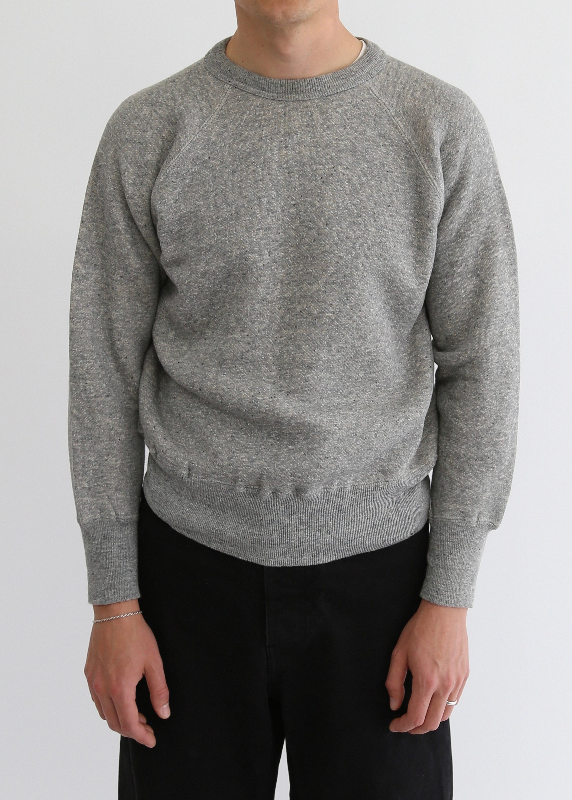 50’S DEADSTOCK HEATHER GREY CREWNECK SWEATSHIRT