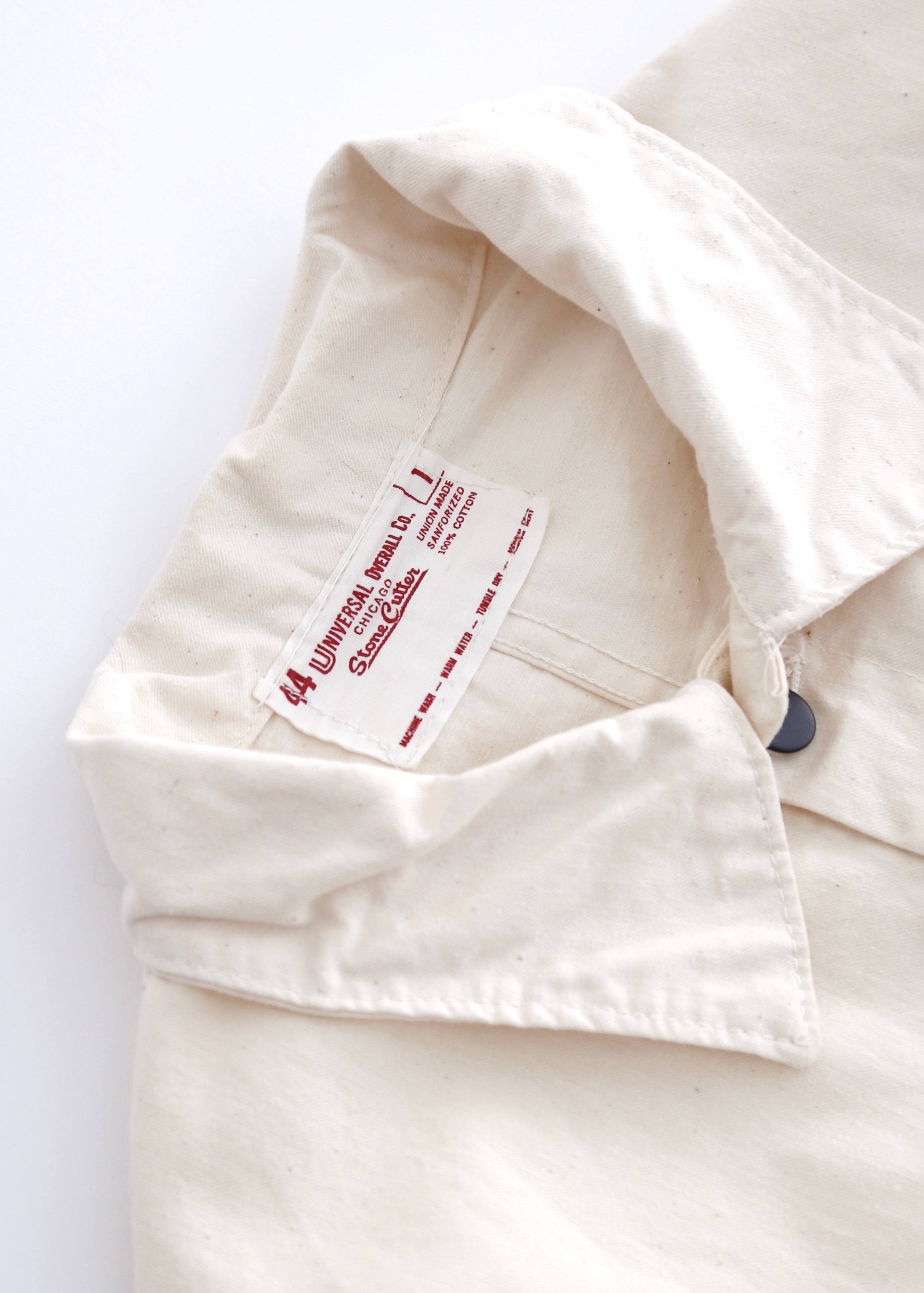 60’S ECRU STONE CUTTER CHORE JACKET
