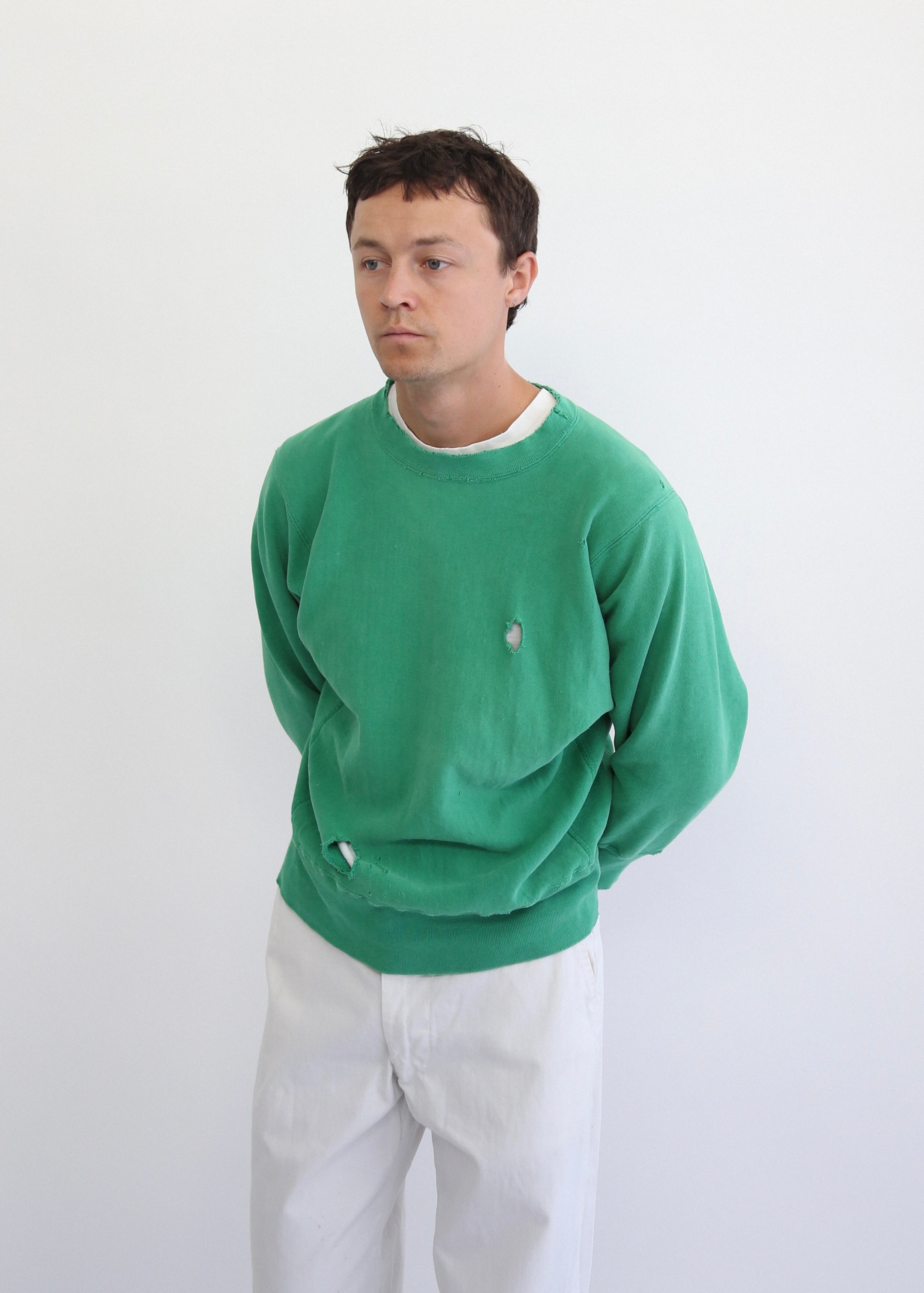 80’S DISTRESSED KELLY GREEN CHAMPION RW