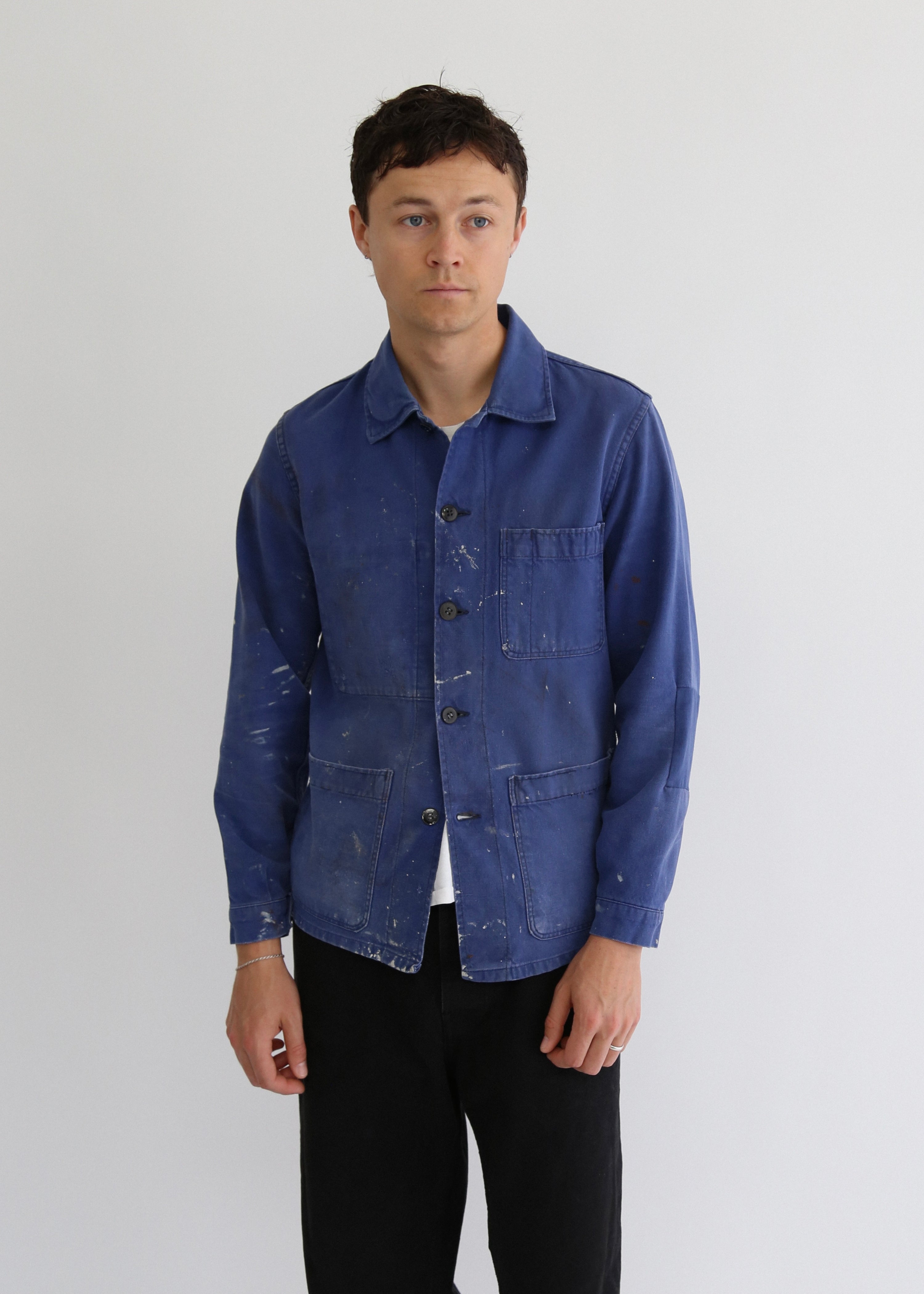60’S FRENCH PAINT SPLATTERED CHORE JACKET