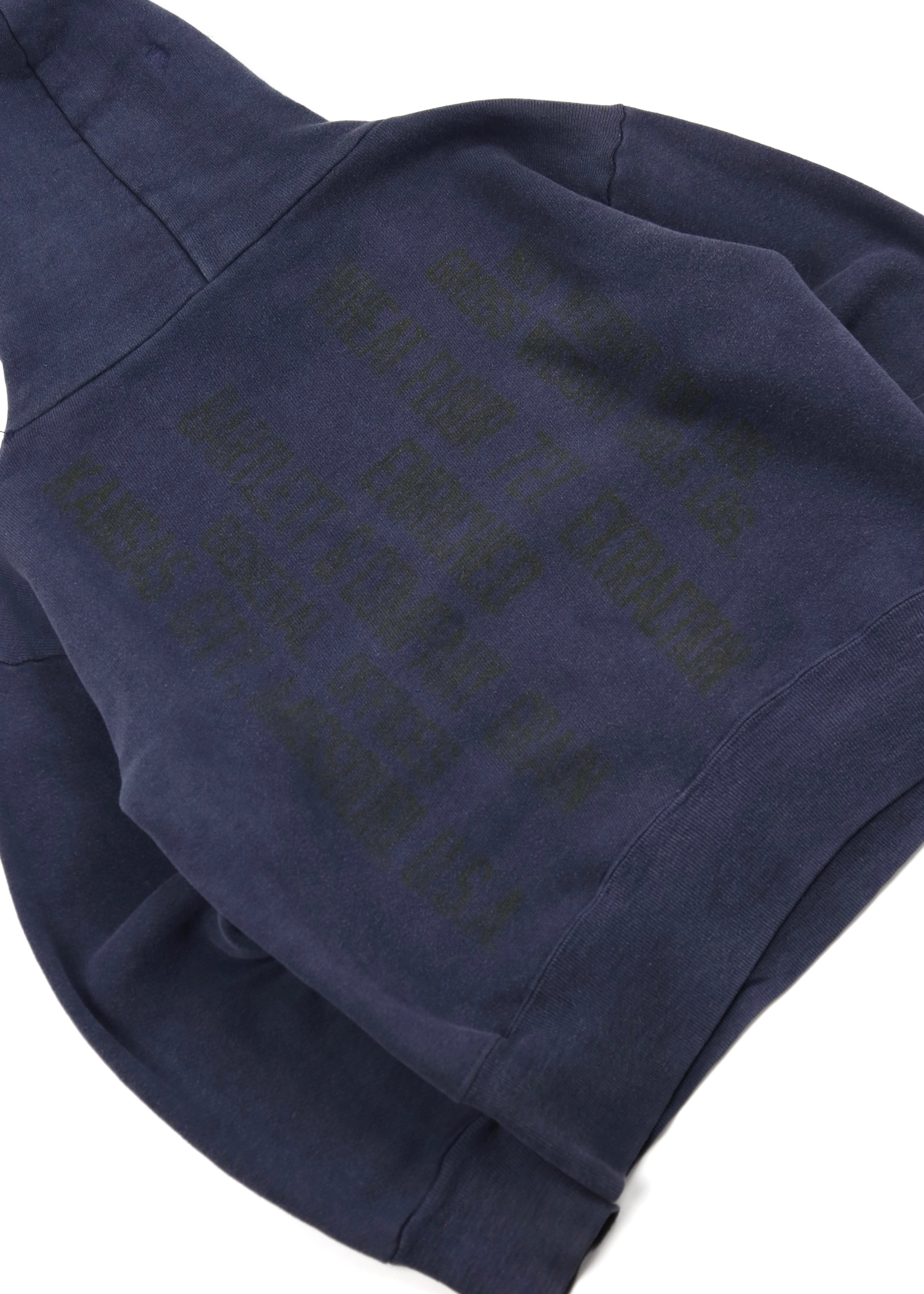 60’s Faded Navy Stenciled Hoodie